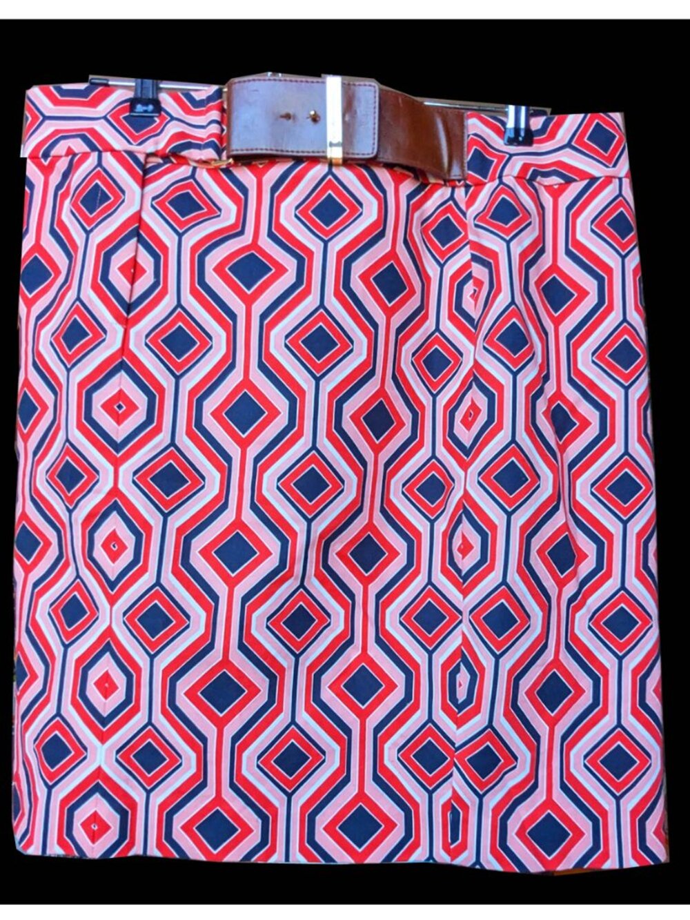 Michael Kors geometric short pencil skirt